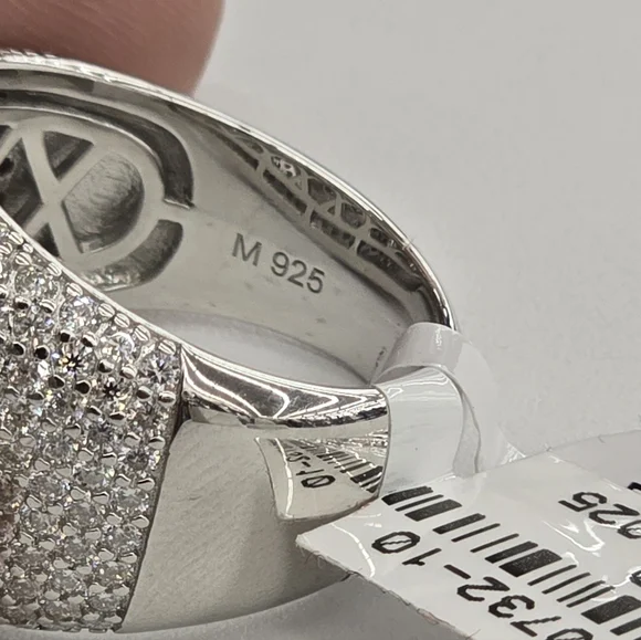 925 Sterling Silver Moissanite Diamond Ring For Men